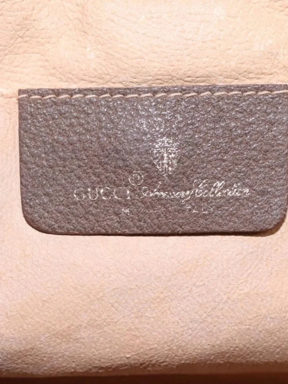 GUCCI GG Supreme Web Sherry Line Clutch Bag PVC Beige Red 156 01 033 Auth MY044